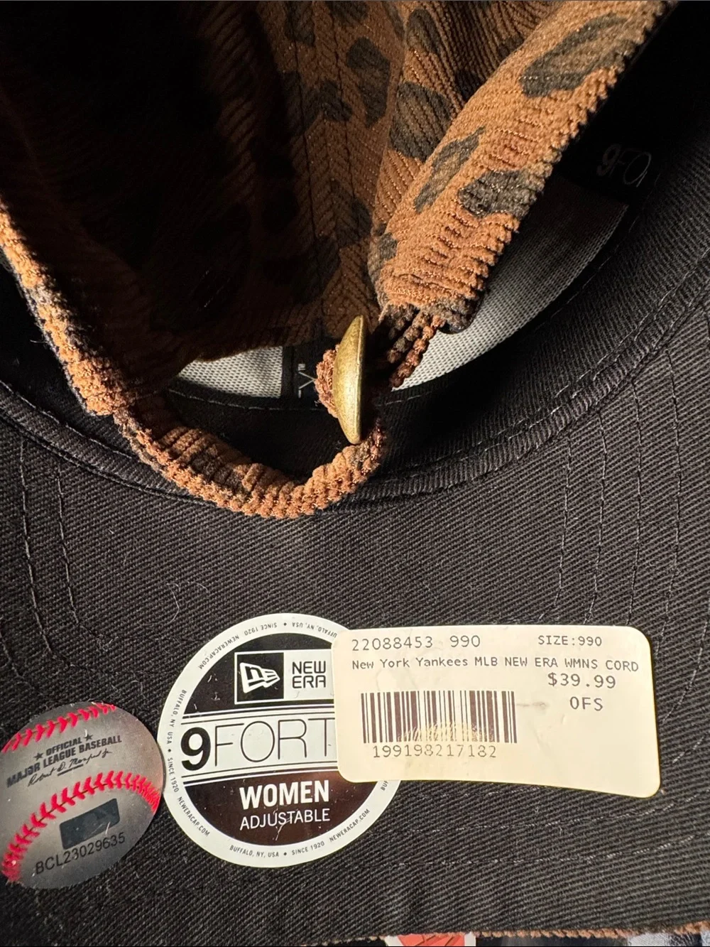 New Era Leopard Print NY Yankees Cap - Brown/Black